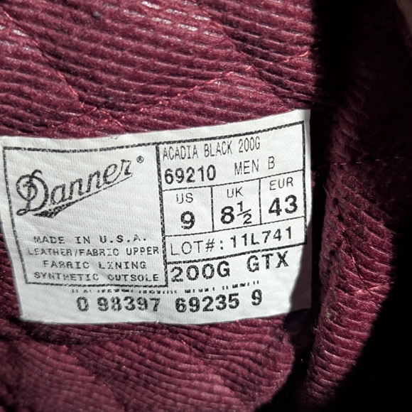 Black Danner Men's Boots - Picture 6 of 6